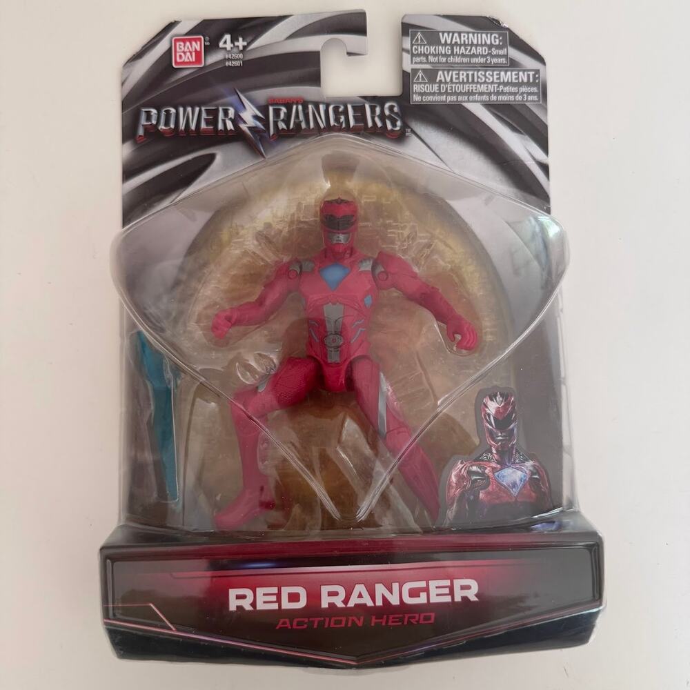 Bandai Power Rangers Red Ranger Action Figure Sealed